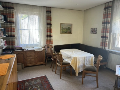 Essecke im Wohnzimmer